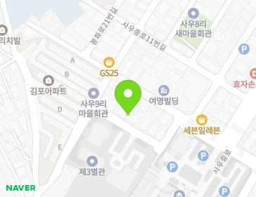 경기도 김포시 사우중로3번길 13-20 (사우동, 백암주택) 지도