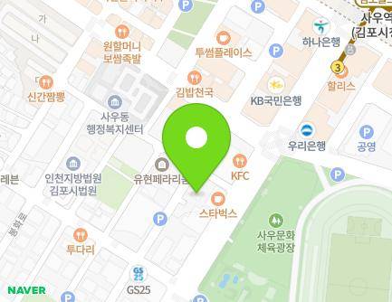 경기도 김포시 사우중로 35-5 (사우동, 사우파출소) 지도