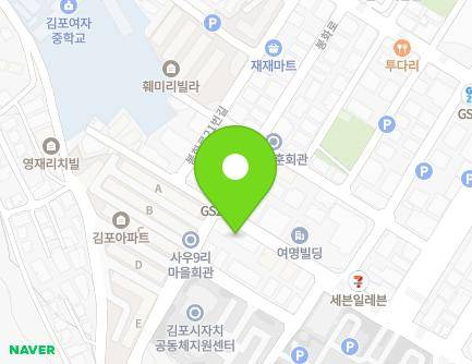 경기도 김포시 사우중로3번길 33 (사우동, 행운연립) 지도