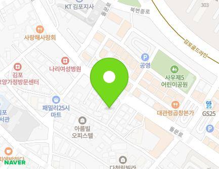 경기도 김포시 돌문로 85-4 (사우동, 진성다세대) 지도