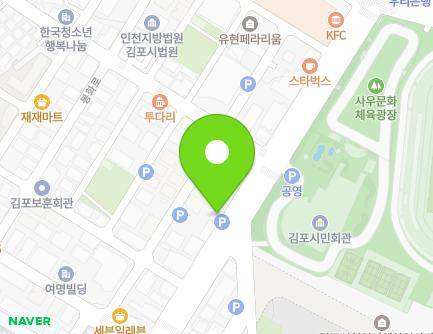 경기도 김포시 사우중로 17 (사우동) 지도