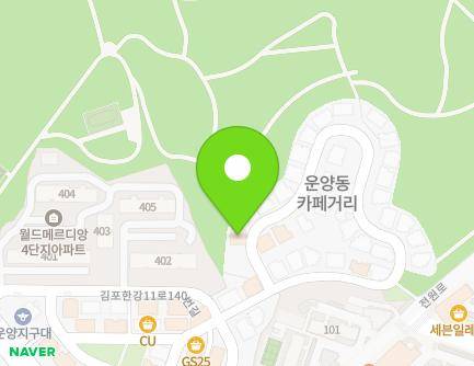 경기도 김포시 김포한강11로140번길 116 (운양동) 지도