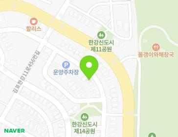 경기도 김포시 김포한강11로456번길 7-24 (운양동) 지도