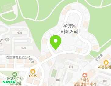 경기도 김포시 김포한강11로140번길 37 (운양동) 지도