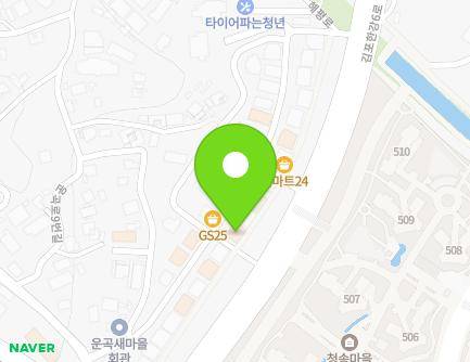경기도 김포시 김포한강4로212번길 42 (장기동) 지도