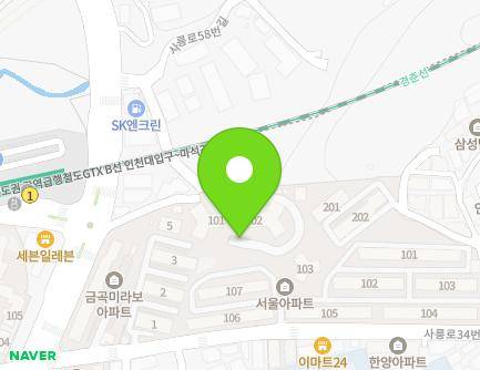 경기도 남양주시 사릉로58번길 4-32 (금곡동, 신도브래뉴아파트) 지도