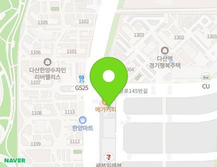 경기도 남양주시 다산순환로 166 (다산동) 지도