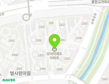 경기도 남양주시 불암로 336 (별내동, 모아미래도아파트) 지도