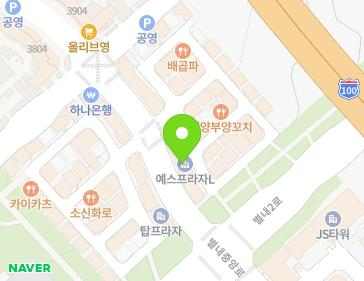경기도 남양주시 별내중앙로 54 (별내동, 예스프라자프론티어) 지도