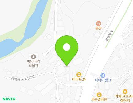 경기도 남양주시 강변북로661번길 16 (수석동) 지도