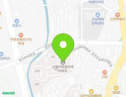 경기도 남양주시 오남읍 진건오남로555번길 19 (신동아파밀리에아파트) 지도