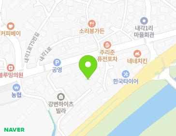 경기도 남양주시 진접읍 내각1로 78-13 (강변하이츠) 지도