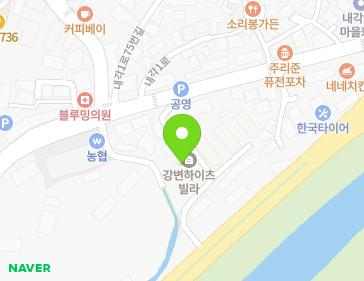경기도 남양주시 진접읍 내각1로 78-6 (강변하이츠) 지도