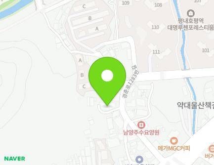 경기도 남양주시 경춘로1283번길 13-2 (평내동) 지도
