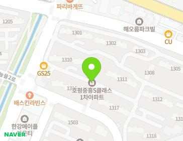 경기도 남양주시 늘을3로 65-26 (호평동, 호평마을중흥에스클래스아파트) 지도