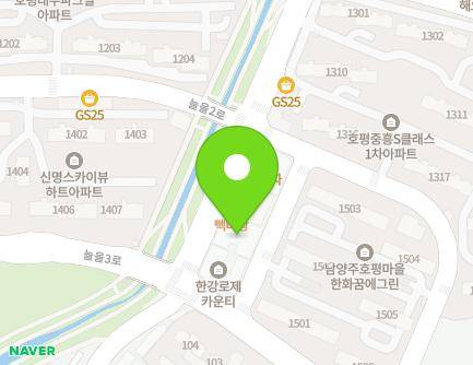 경기도 남양주시 늘을3로 65-6 (호평동, 테마프라자) 지도
