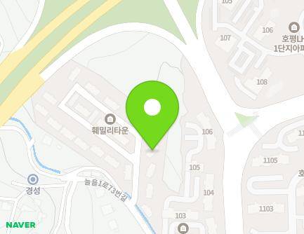 경기도 남양주시 늘을1로73번길 20-12 (호평동, 훼밀리타운) 지도