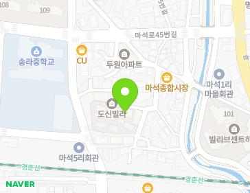 경기도 남양주시 화도읍 마석로17번안길 5-14 (도신빌라(다동)) 지도