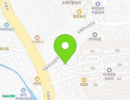 경기도 남양주시 화도읍 비룡로116번길 8-5 지도