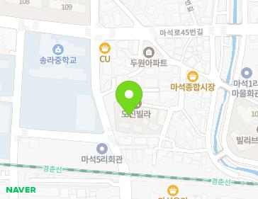 경기도 남양주시 화도읍 마석로17번안길 5-18 지도