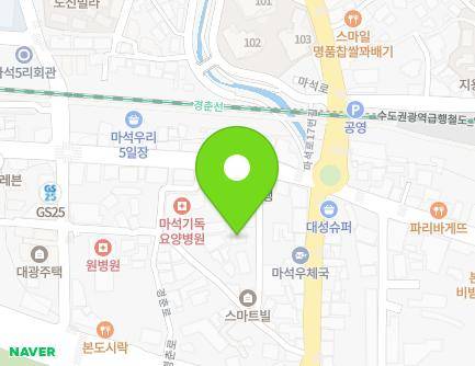 경기도 남양주시 화도읍 마석중앙로 56-18 (해오름) 지도