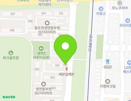 경기도 동두천시 동두천로 175 (생연동, 부영아파트) 지도