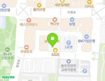 경기도 동두천시 중앙로 110-17 (지행동, 현대프라자) 지도
