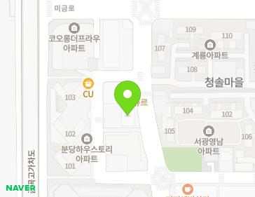 경기도 성남시 분당구 정자일로 23 (금곡동) 지도