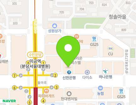경기도 성남시 분당구 돌마로 73 (금곡동, 우방코아) 지도