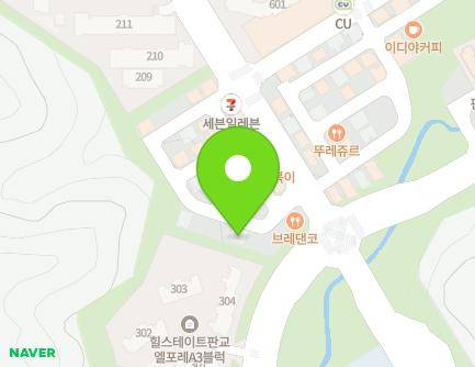 경기도 성남시 분당구 판교대장로7길 5-7 (대장동) 지도