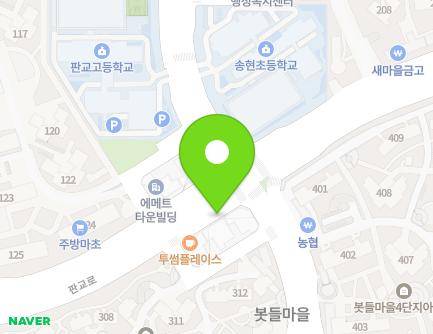 경기도 성남시 분당구 판교로 376-2 (삼평동, 구두수선대) 지도