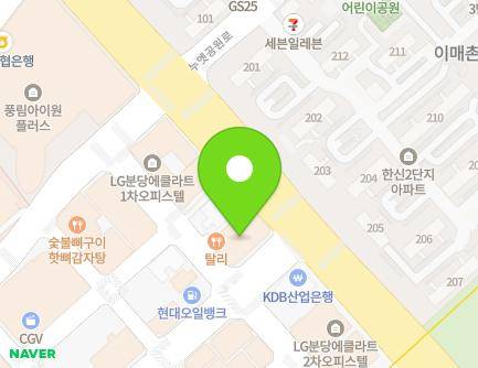 경기도 성남시 분당구 서현로 192 (서현동, 야베스밸리) 지도