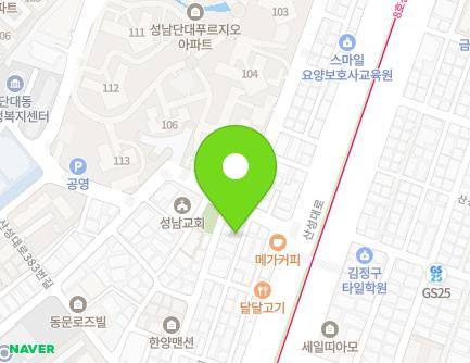 경기도 성남시 수정구 희망로464번길 31 (단대동) 지도