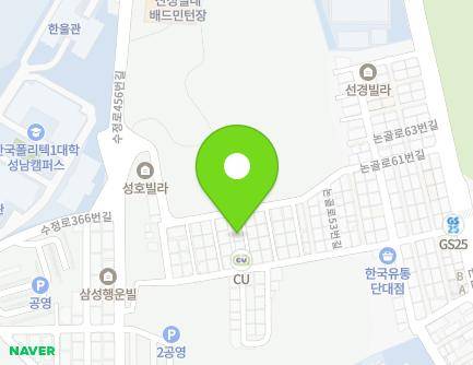 경기도 성남시 수정구 논골로53번길 20-5 (단대동) 지도