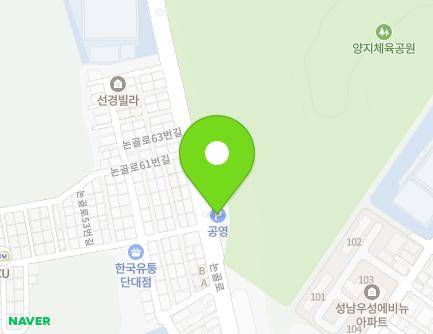 경기도 성남시 수정구 논골로 54 (단대동, 단대동제1공영주차장) 지도