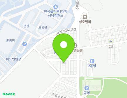 경기도 성남시 수정구 수정남로337번길 4 (산성동, 황제쉐르빌) 지도