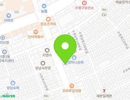 경기도 성남시 수정구 시민로164번길 2 (신흥동) 지도