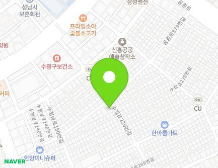 경기도 성남시 수정구 수정로220번길 18 (신흥동) 지도