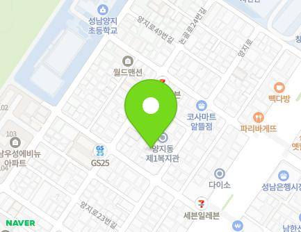 경기도 성남시 수정구 양지로35번길 3 (양지동, 목화맨션) 지도