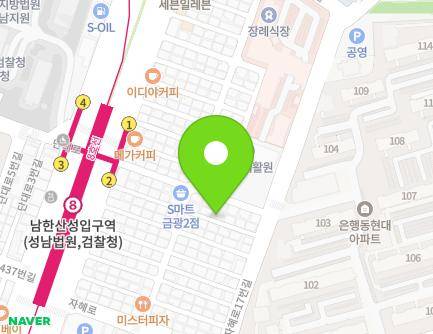 경기도 성남시 중원구 산성대로450번길 11 (금광동, 금광빌라) 지도