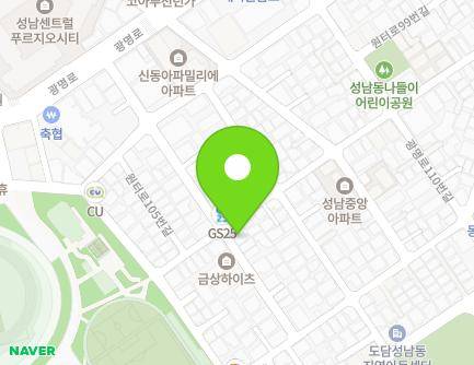 경기도 성남시 중원구 광명로94번길 19 (성남동) 지도