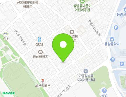 경기도 성남시 중원구 원터로75번길 16 (성남동) 지도