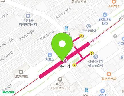 경기도 성남시 중원구 산성대로 지하244-6 (성남동, 중앙지하상가관리사무소) 지도