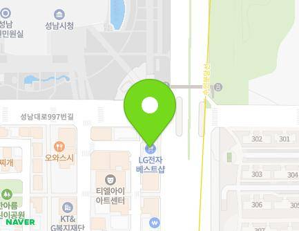 경기도 성남시 중원구 성남대로 993 (여수동, 성남여수오렌지카운티) 지도