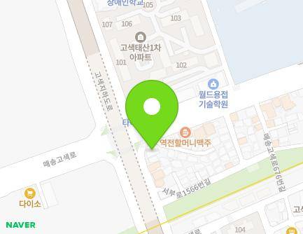 경기도 수원시 권선구 매송고색로 662 (고색동) 지도