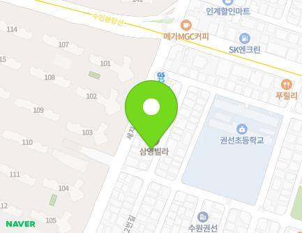 경기도 수원시 권선구 세지로126번길 7-3 (권선동, 장원주택) 지도