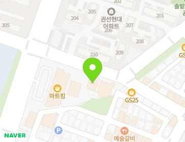 경기도 수원시 권선구 세권로 296 (권선동, 동광교회) 지도