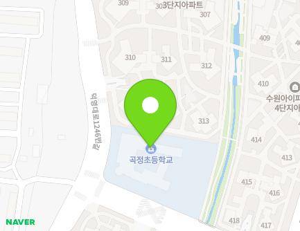 경기도 수원시 권선구 곡선로 7 (권선동, 곡정초등학교) 지도