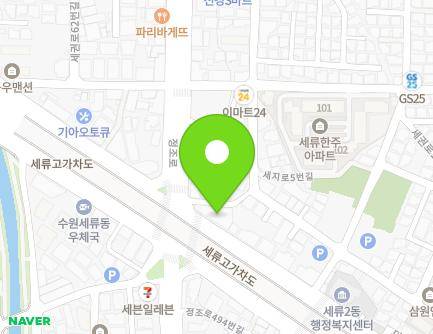 경기도 수원시 권선구 덕영대로 1093 (세류동) 지도