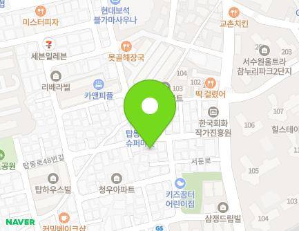 경기도 수원시 권선구 서둔로251번길 19 (탑동, 계림빌라) 지도